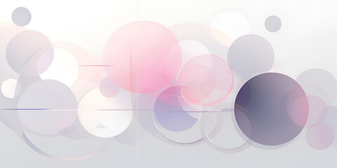 Abstract background illustration of pastel purple circles, ai generated