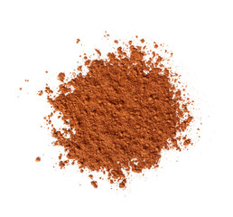 Cocoa Powder Isolated, Cacao Dust Pile, Dry Ground Cocoa Beans, Cocao Powder Pile for Chocolate