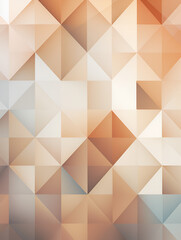 Fototapeta premium Geometrical shape brown beige abstract background, ai generated