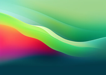 Green volume waves abstract background, nature eco wallpaper or presentation backdrop, abstract