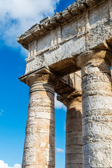 The Doric temple of Segesta, Sicily, Italy