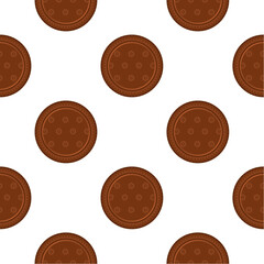 Fototapeta na wymiar Pattern homemade cookie different taste in pastry biscuit