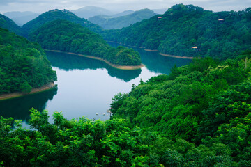 A lake in the mountains, an ecotourism area.