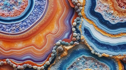 Texture of multi-colored stone background. Generative AI.