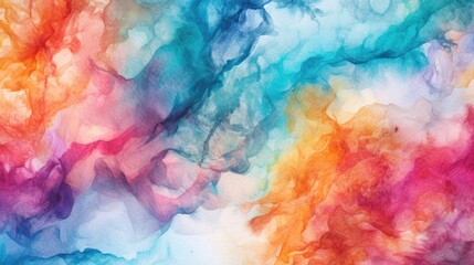 Fototapeta premium Abstract colorful watercolor background. Generative AI.