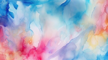Abstract colorful watercolor background. Generative AI.