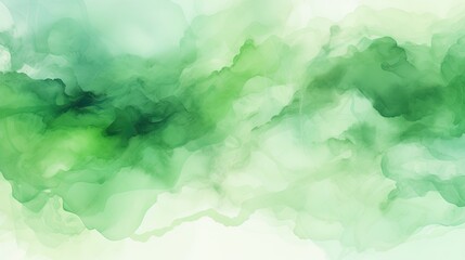 Abstract green watercolor background. Generative AI.