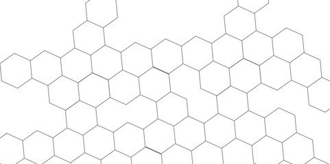 White hexagon background seamless luxury honeycomb Pattern. Background with hexagons. Surface polygon pattern with glowing hexagon paper texture and futuristic business.