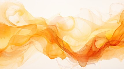 Abstract orange watercolor background. Generative AI.