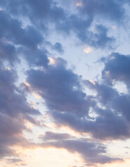 Fototapeta premium Blue sky background with clouds natural background
