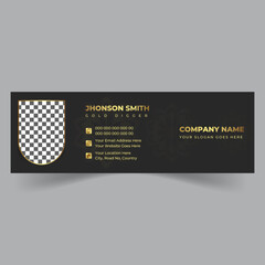 Corporate business multi purpose email signature templates, Luxury Email signature for business