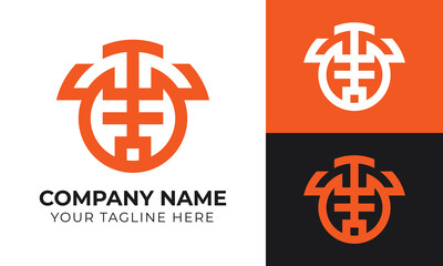 Abstract creative modern minimal business logo design template