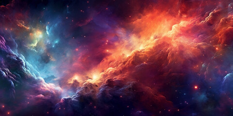 Nebula galaxy background.