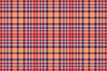 Vector seamless plaid of fabric texture pattern with a tartan background check textile.