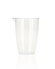 Plastic blender jug isolated on white