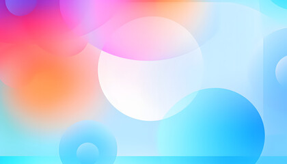 Holographic Glassmorphism: multicolor soft Gradient Background