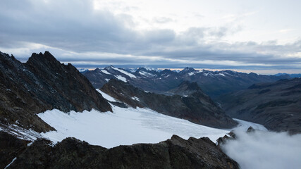 view on alpine valley