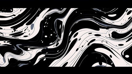 abstract grunge and broken black and white background - wallpaper from lines 2d illustration