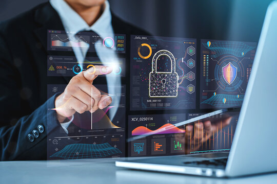 Database storage cloud technology and Big data  analytics visualization working whit file data transfer sharing, cyber, information for financial online marketing concept