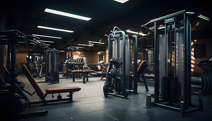 Gym equipment in fitness club, Building Strength and Fitness The Modern Gym Lifestyle