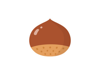 クリのイラスト、秋の味覚のイラスト素材