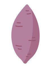 秋の味覚のイラスト素材、画線無しのさつま芋