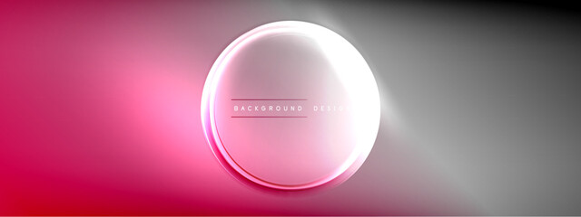 Vector abstract background - liquid transparent bubble shapes on fluid gradient with shadows and light effects