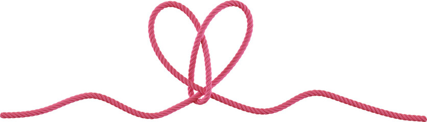 3d render rope heart knot © Arasigner