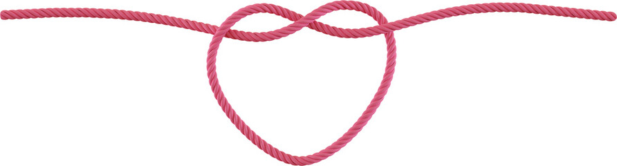 3d render heart shaped rope © Arasigner