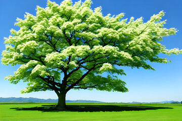 tree in the park Generative AI