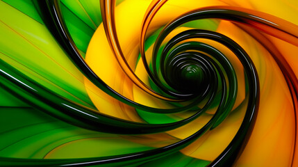 Energetic rainbow swirl art: vibrant curves, glowing spirals, and modern digital effects in a dynamic illustration