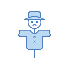 Scarecrow icon vector stock illustration.