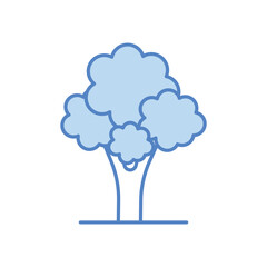 Tree icon vector stock illustration.