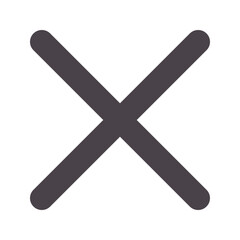 Obraz premium close flat line icon