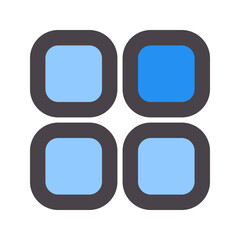 dashboard flat line icon