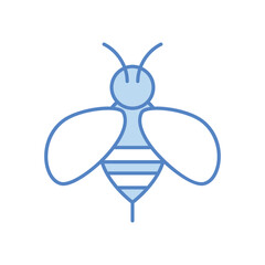 Bee icon vector stock illustration.