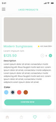 Items in Store, Articles and Goods in Shop, Product E-commerce Detail Screens App UI Kit template