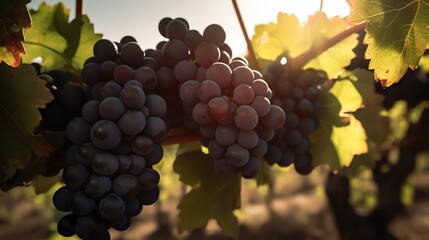 grapes in vineyard