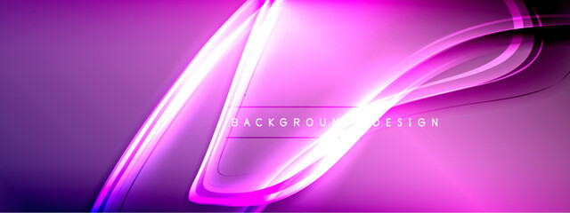 Vector abstract background - liquid transparent bubble shapes on fluid gradient with shadows and light effects