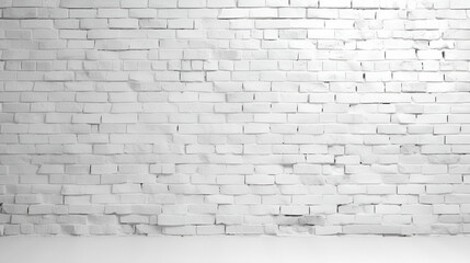 realistic white brick wall background.