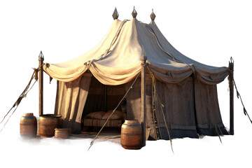 Bedouin tent. isolated object, transparent background
