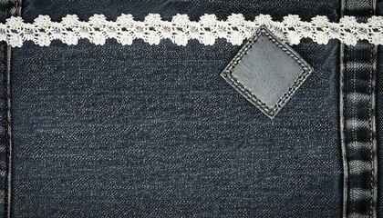 blue jeans texture with seam