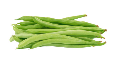 Green beans isolated on transparent png