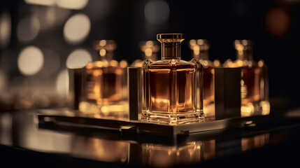 A few clean bottles of perfume