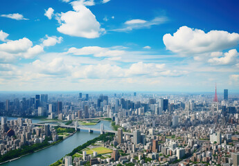 Fototapeta premium 街並み風景