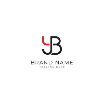 YB Letter Logo, yb logo icon vector for business
