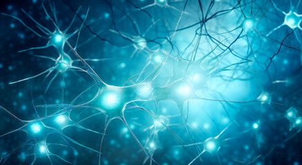 Neural system concept illustration