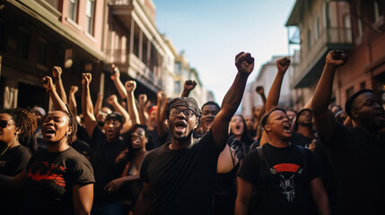 blacks rally on the streets of different cities 