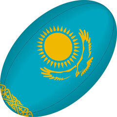 Kazakhstan rugby ball.