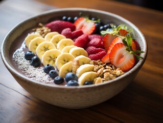 bowl of cereal with fruits